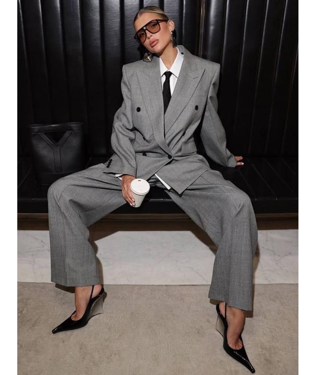 PRADA Темно-синий шелковый галстук, фото 4