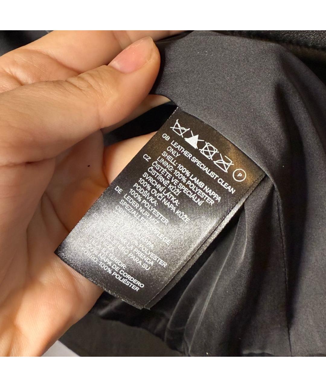 VERSACE Черная кожаная куртка, фото 5