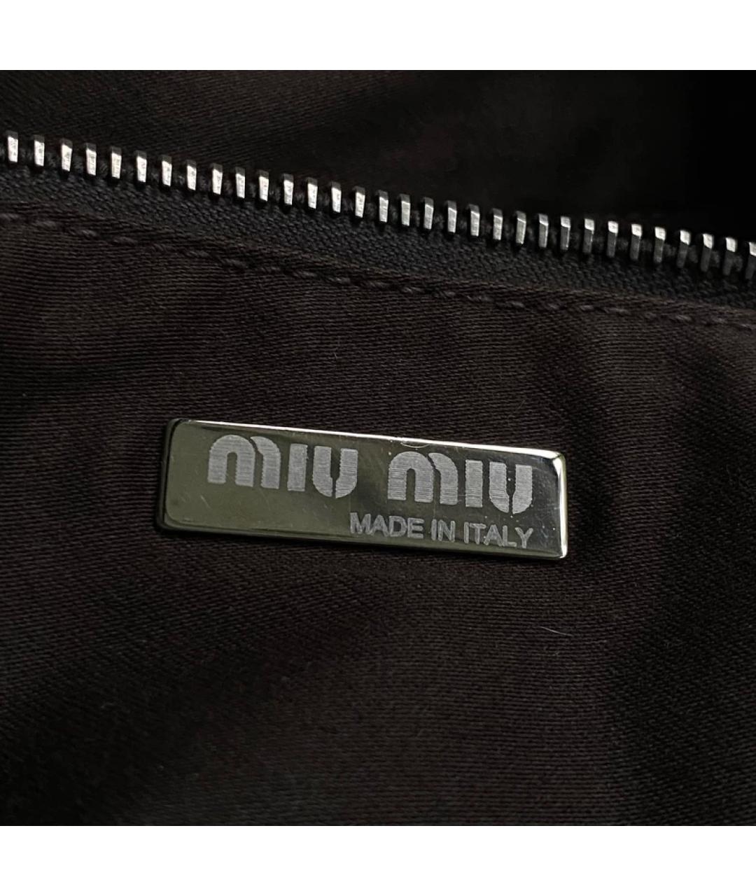 MIU MIU Коричневая тканевая сумка тоут, фото 6