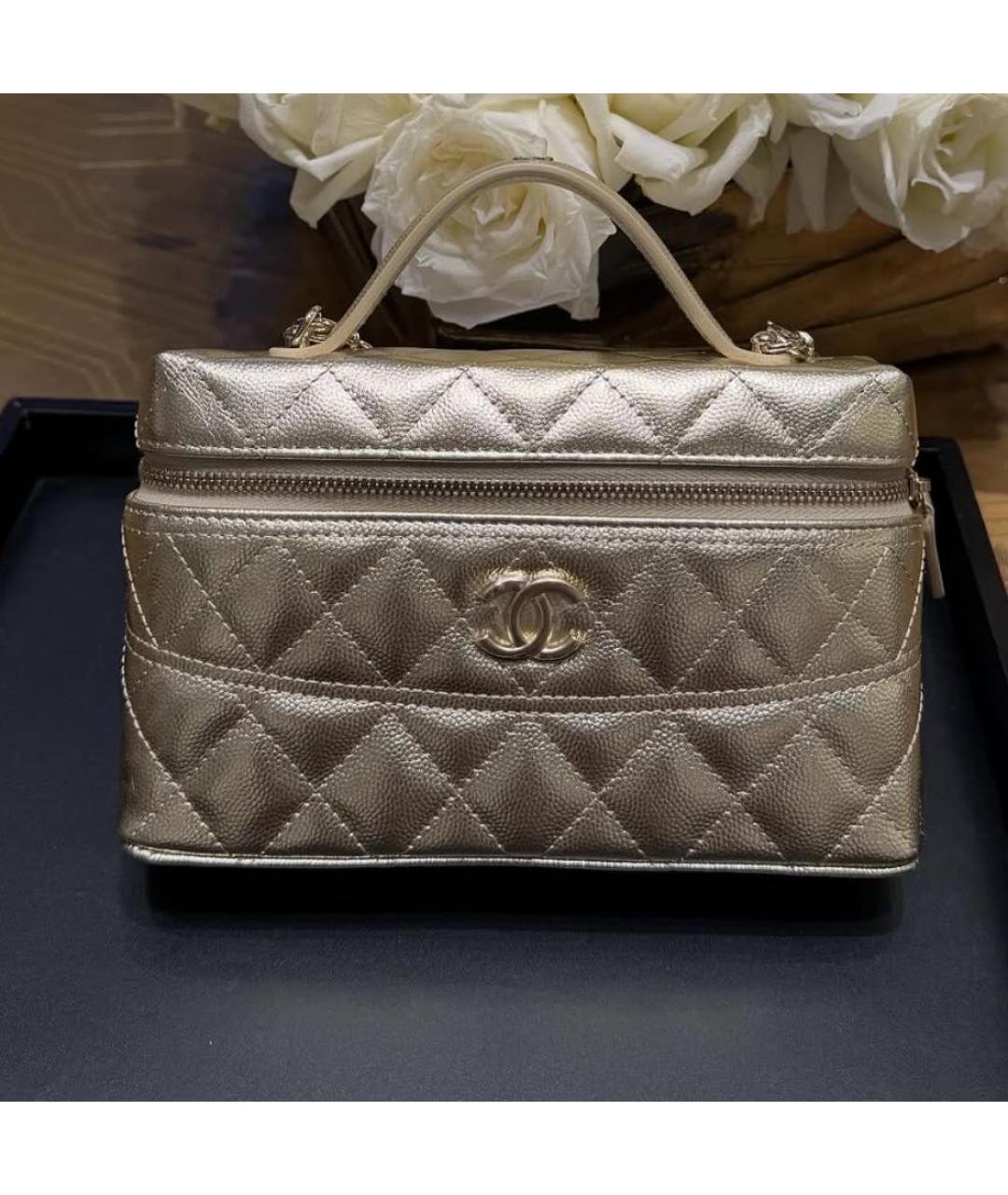 CHANEL Серебряная кожаная сумка через плечо, фото 7