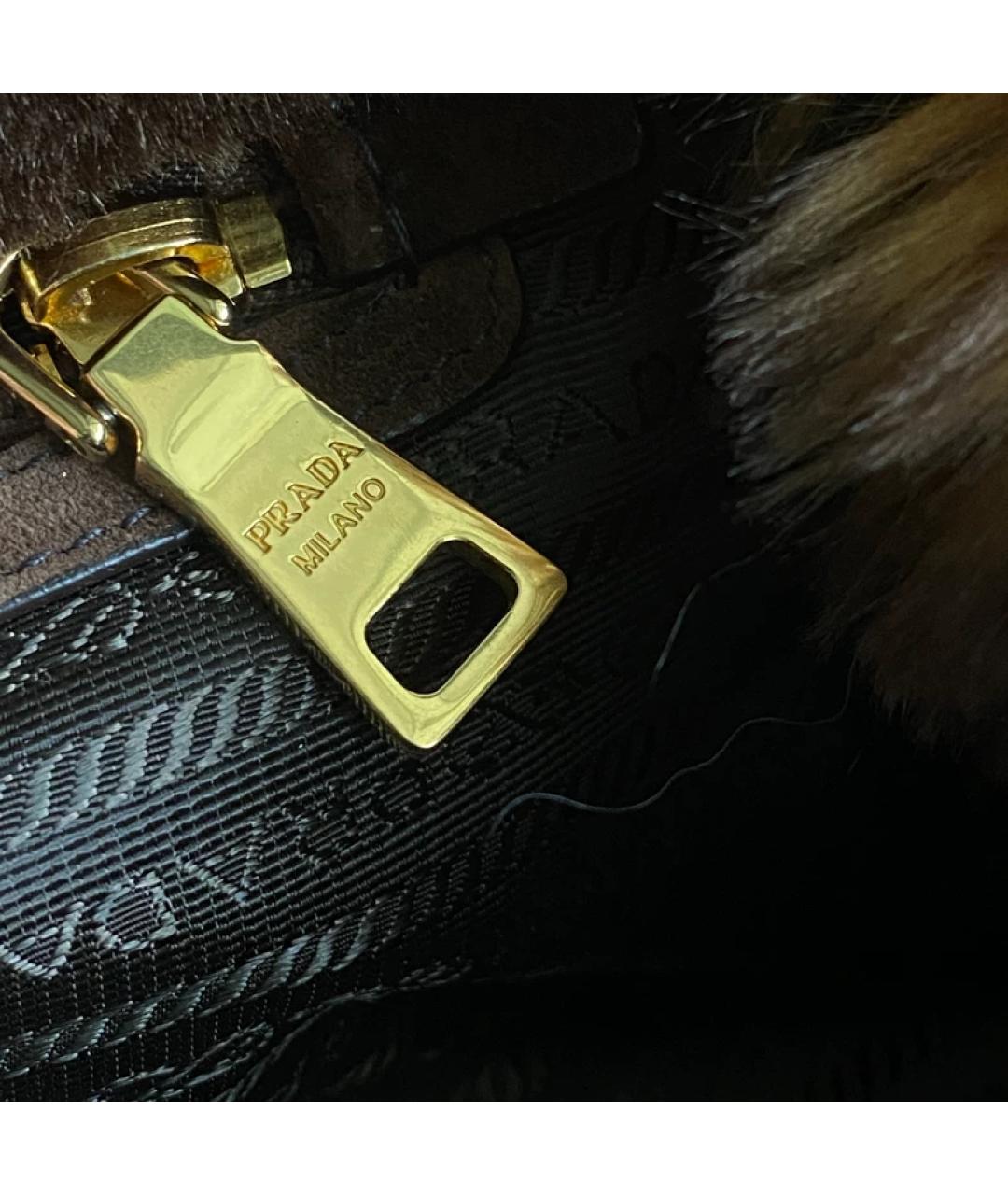 PRADA Синяя деним сумка с короткими ручками, фото 8