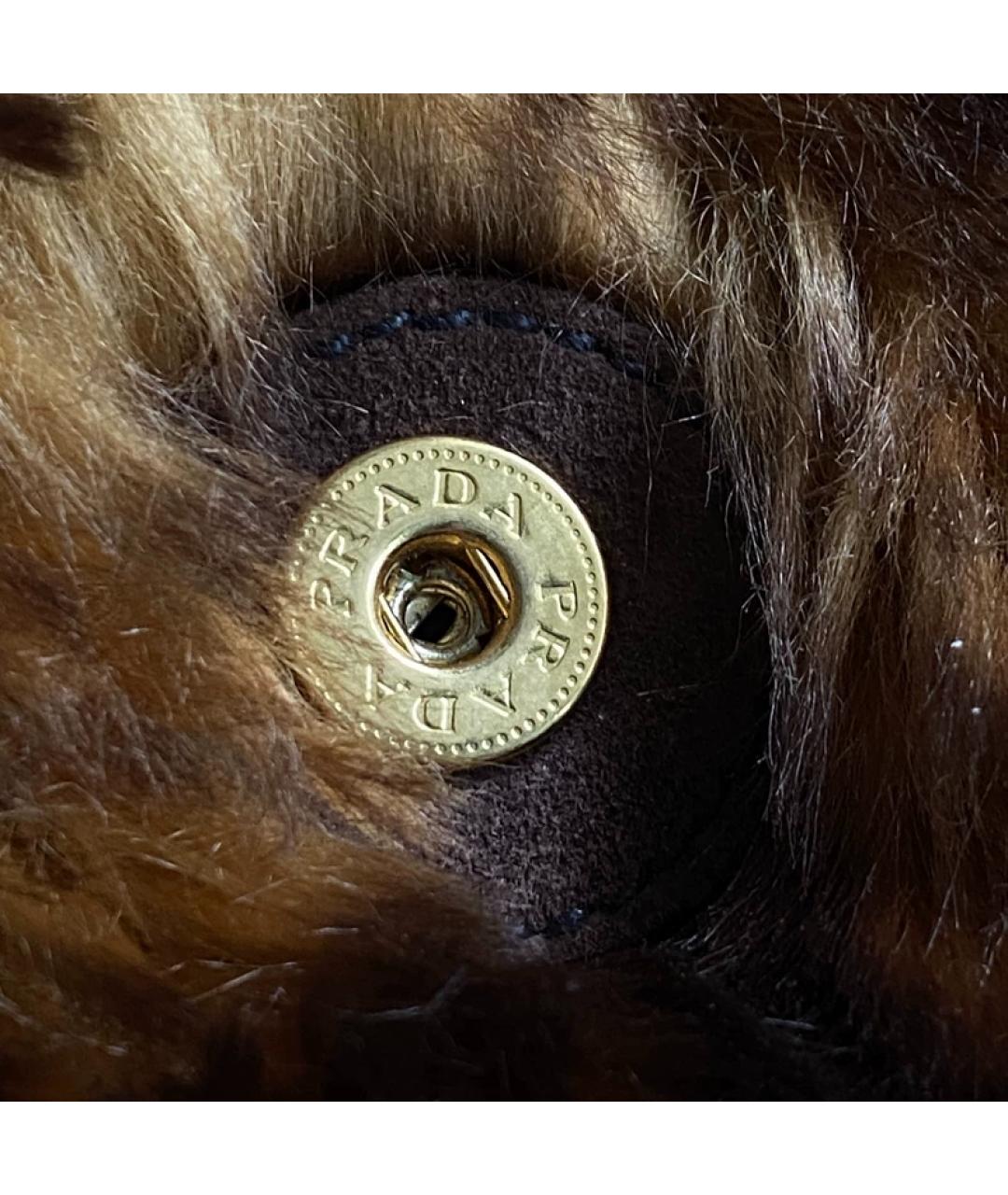 PRADA Синяя деним сумка с короткими ручками, фото 5