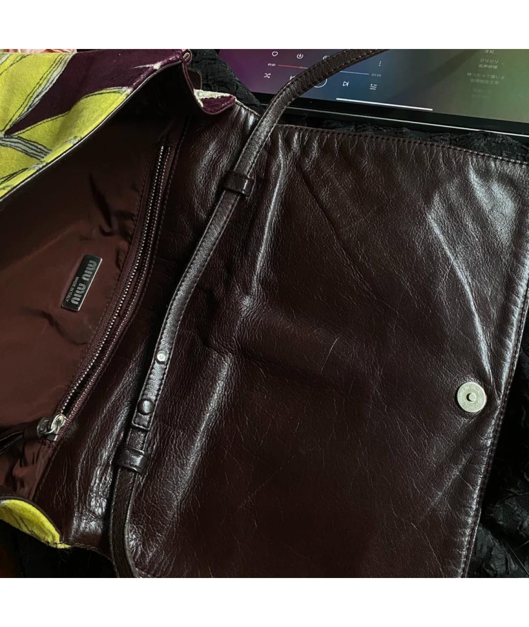 MIU MIU Бархатная сумка через плечо, фото 3