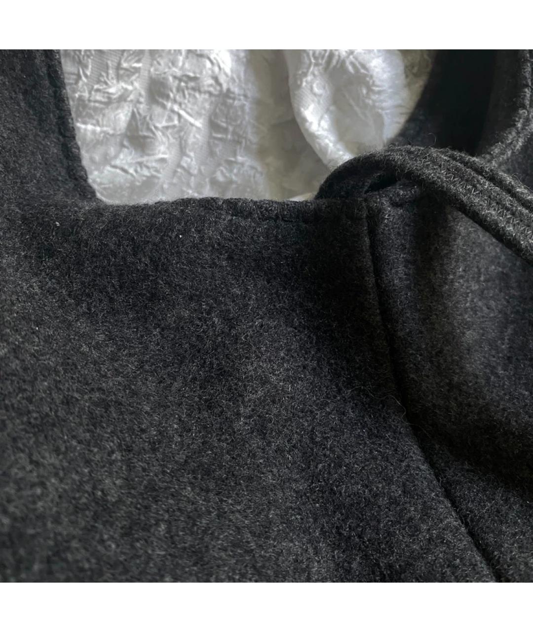 MIU MIU Серая шерстяная сумка с короткими ручками, фото 2