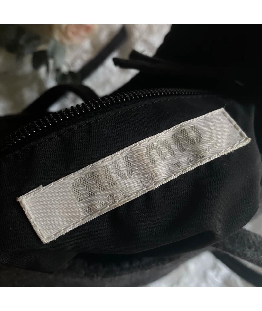 MIU MIU Серая шерстяная сумка с короткими ручками, фото 4