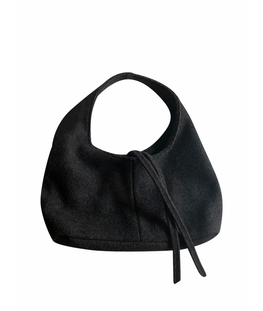 MIU MIU Серая шерстяная сумка с короткими ручками, фото 1