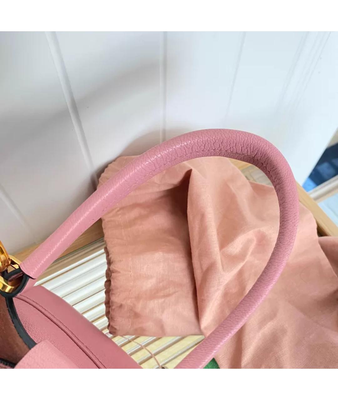 MIU MIU Розовая кожаная сумка через плечо, фото 7