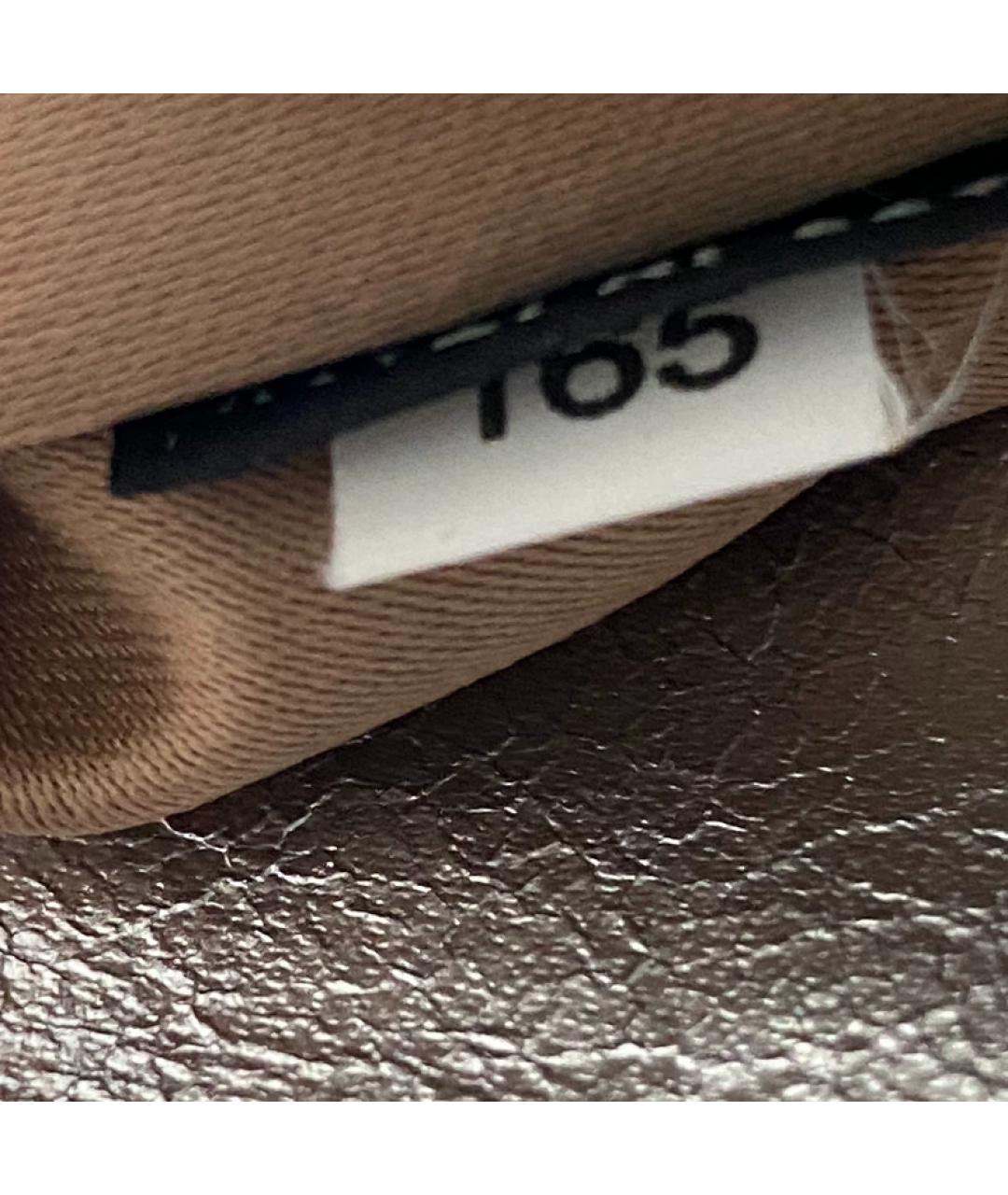 MIU MIU Серебряная кожаная сумка с короткими ручками, фото 7