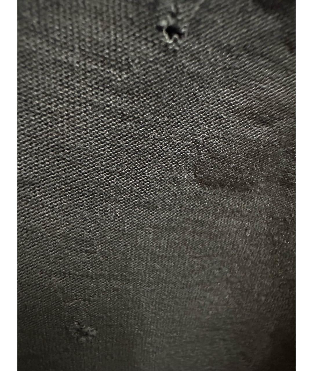 AMIRI Черная хлопковая футболка, фото 4