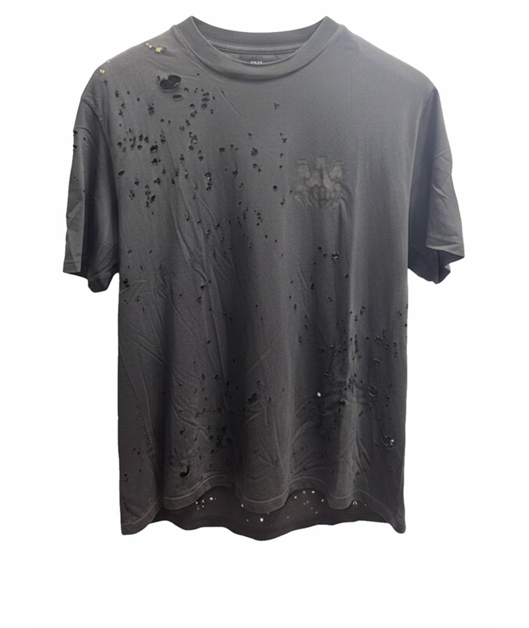 AMIRI Черная хлопковая футболка, фото 1