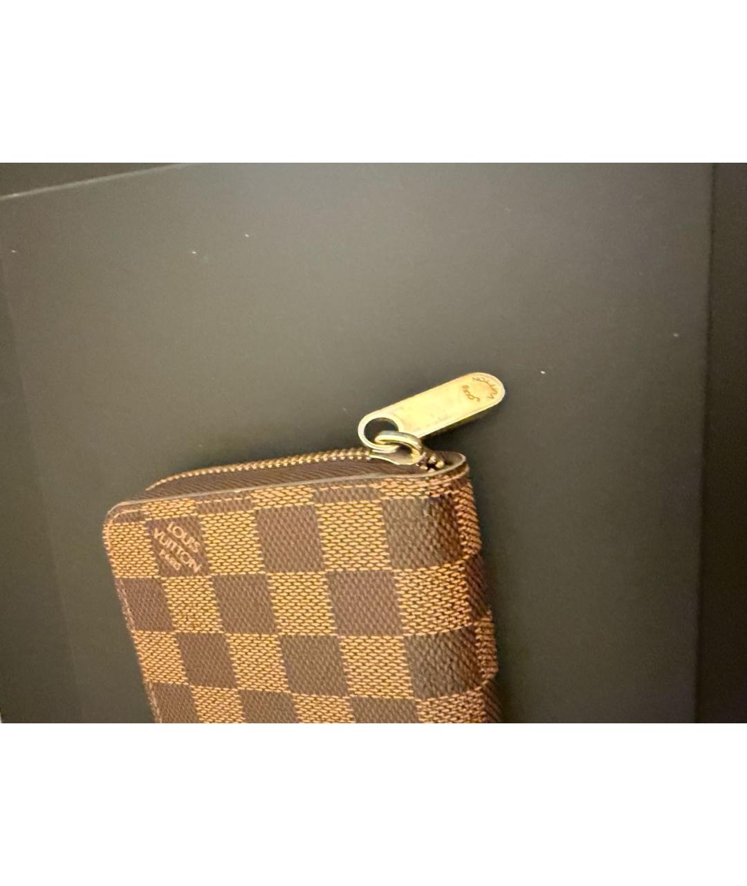 LOUIS VUITTON Коричневый кошелек из искусственной кожи, фото 5