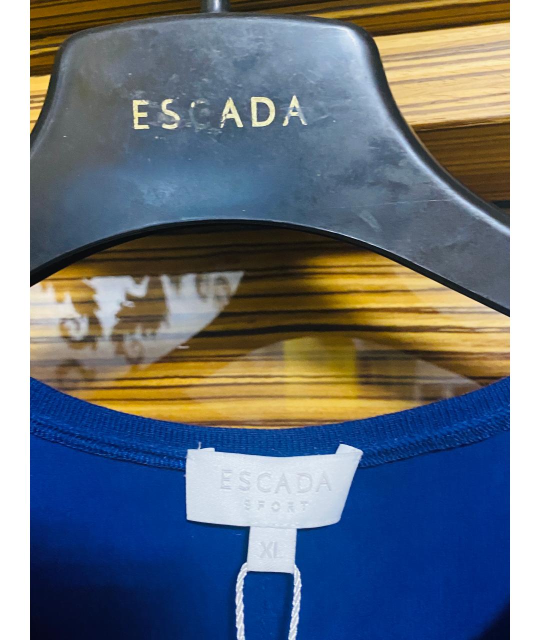 ESCADA Синий шерстяной костюм с юбками, фото 5