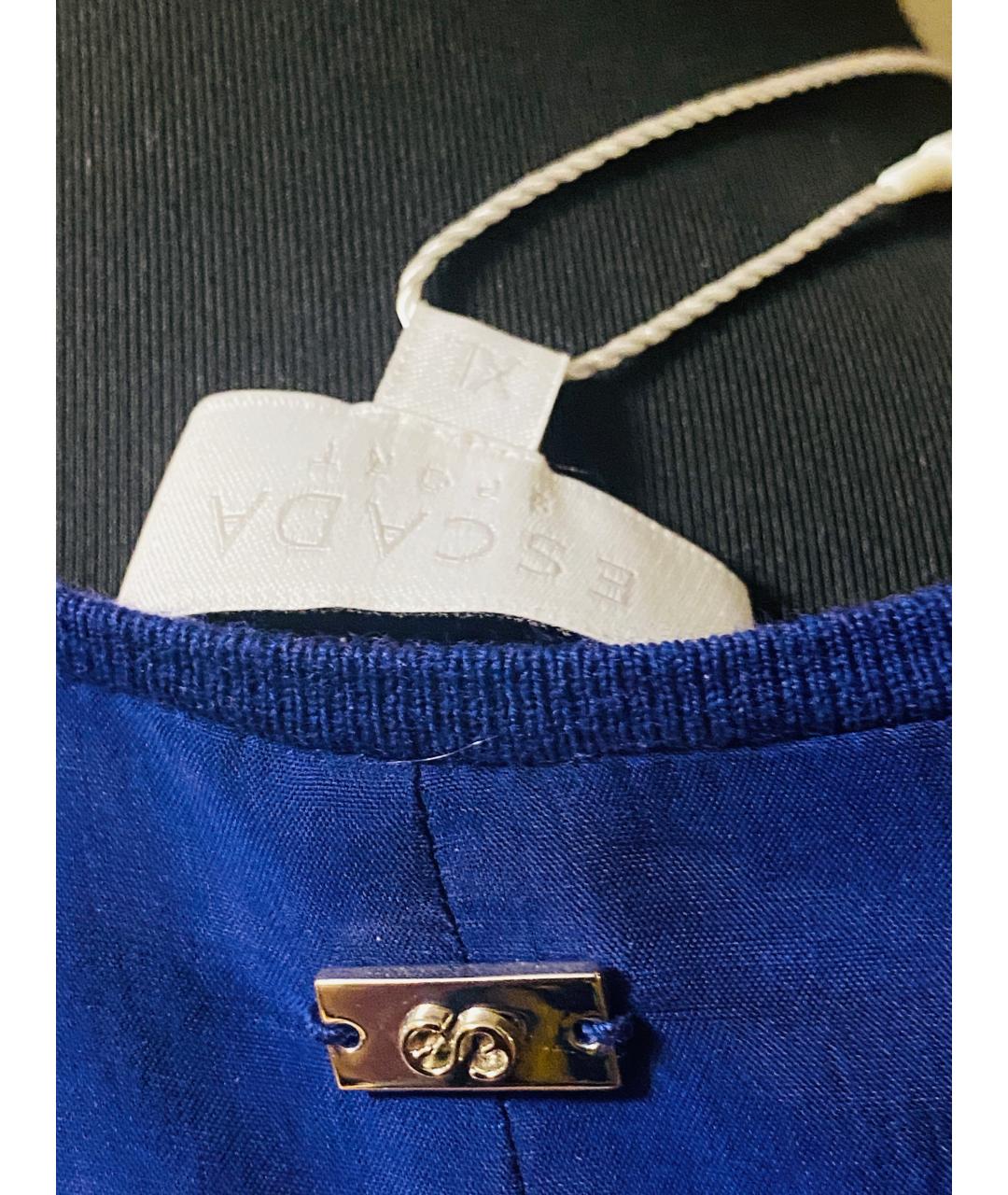 ESCADA Синий шерстяной костюм с юбками, фото 4