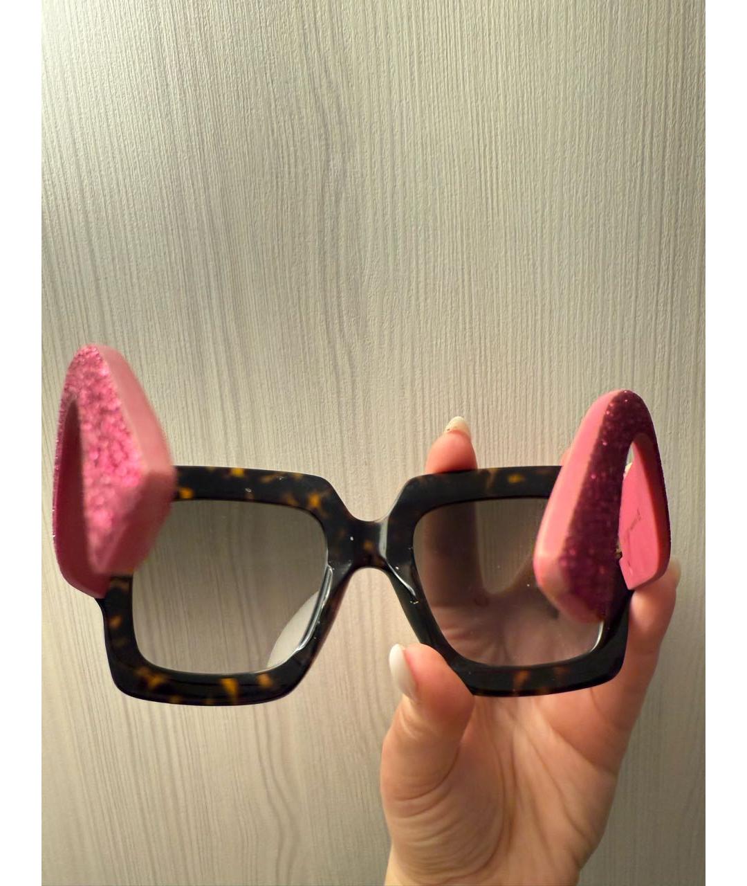 GUCCI Черные пластиковые солнцезащитные очки, фото 6