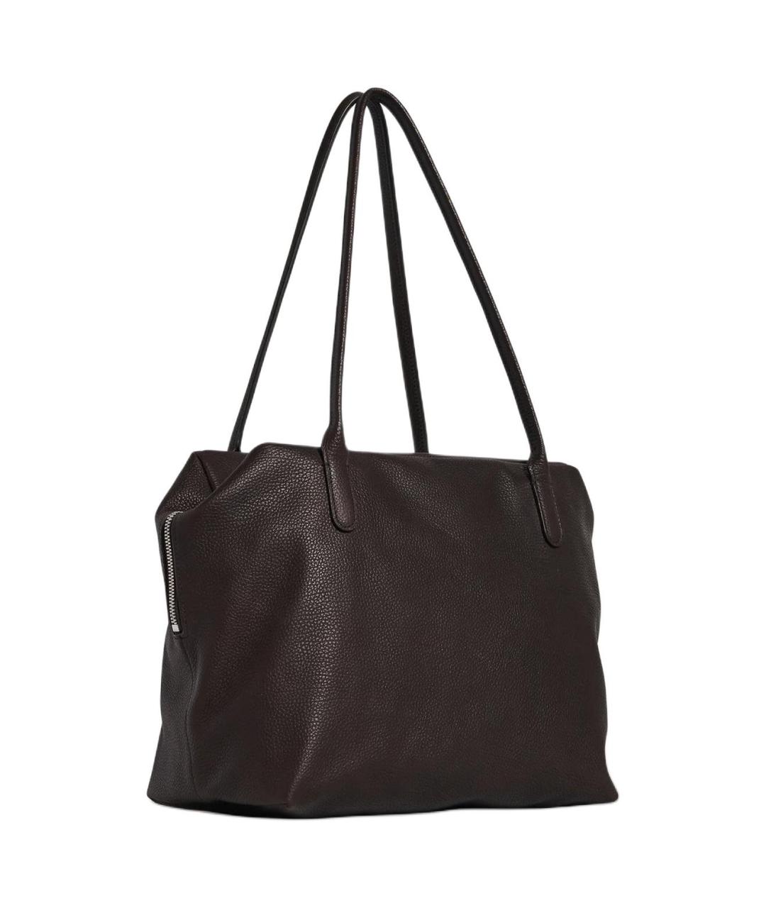 THE ROW Коричневая кожаная сумка через плечо, фото 2