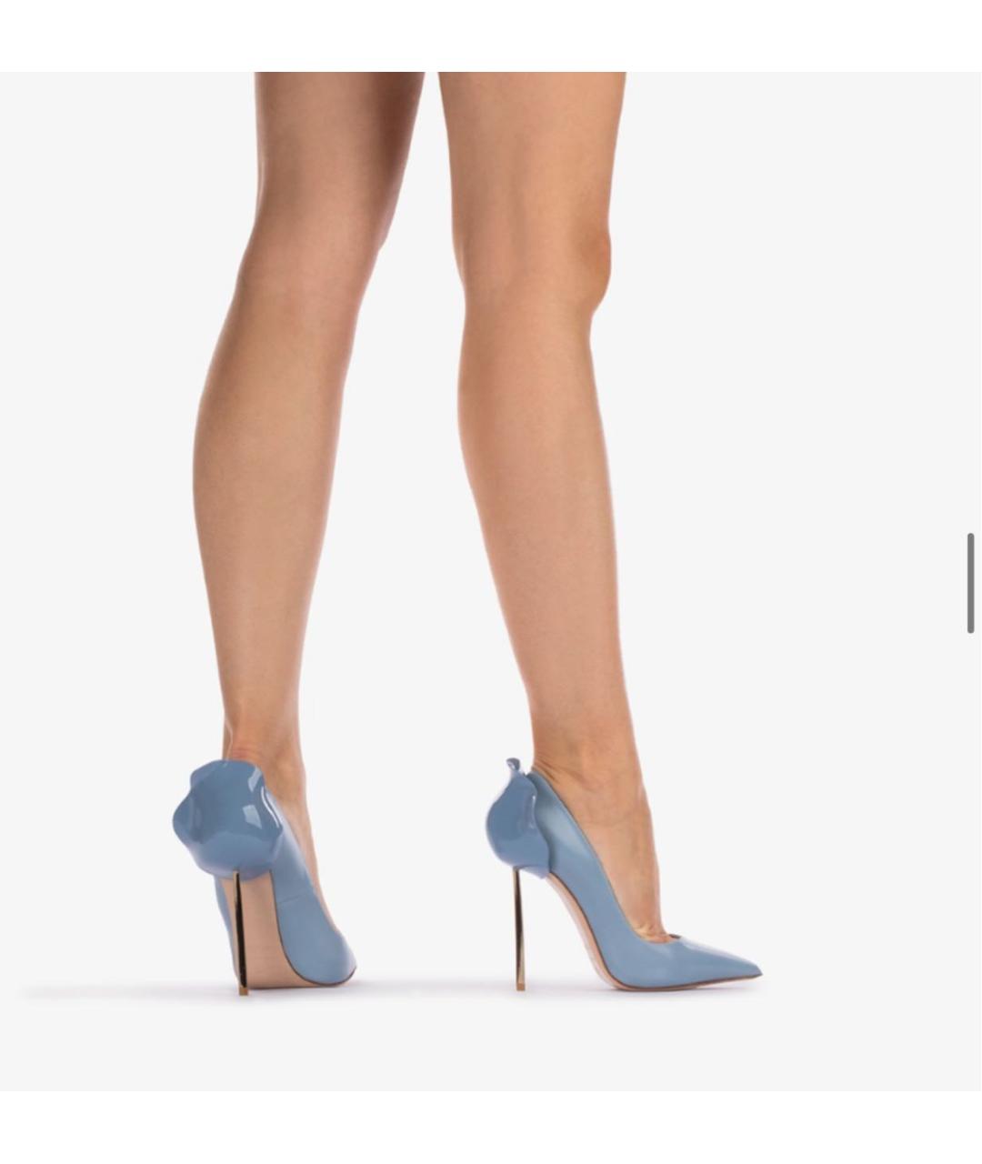 LE SILLA Голубые кожаные туфли, фото 2