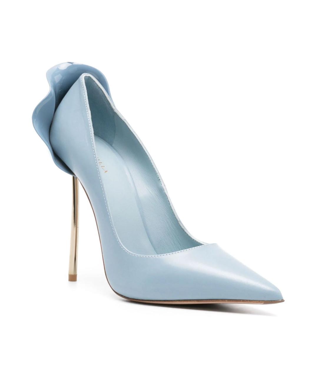 LE SILLA Голубые кожаные туфли, фото 3