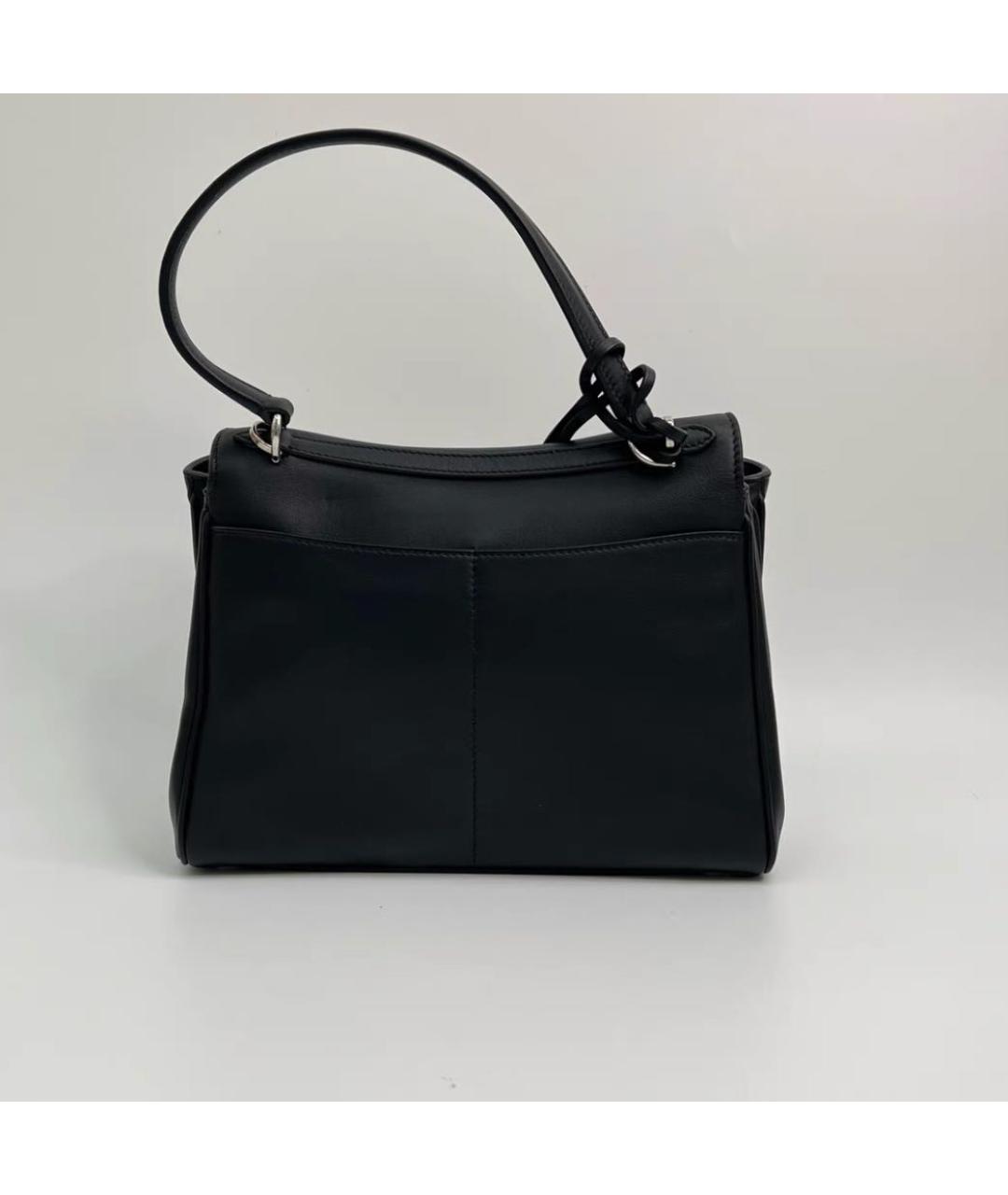 BALENCIAGA Черная кожаная сумка через плечо, фото 3