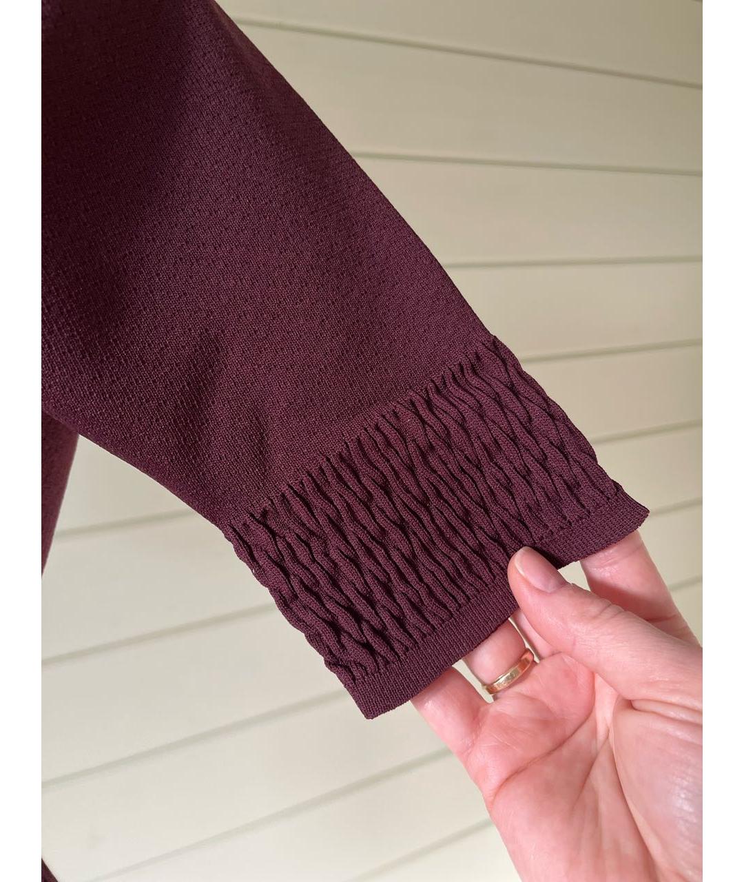 SANDRO Бордовая вискозная футболка, фото 5