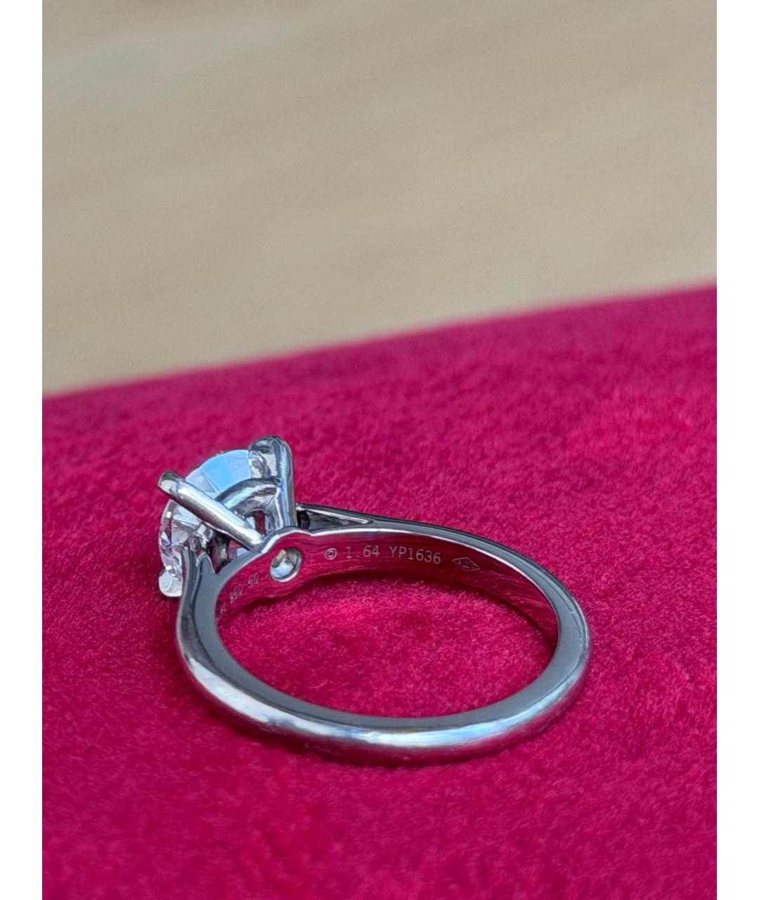 CARTIER Белое платиновое кольцо, фото 2