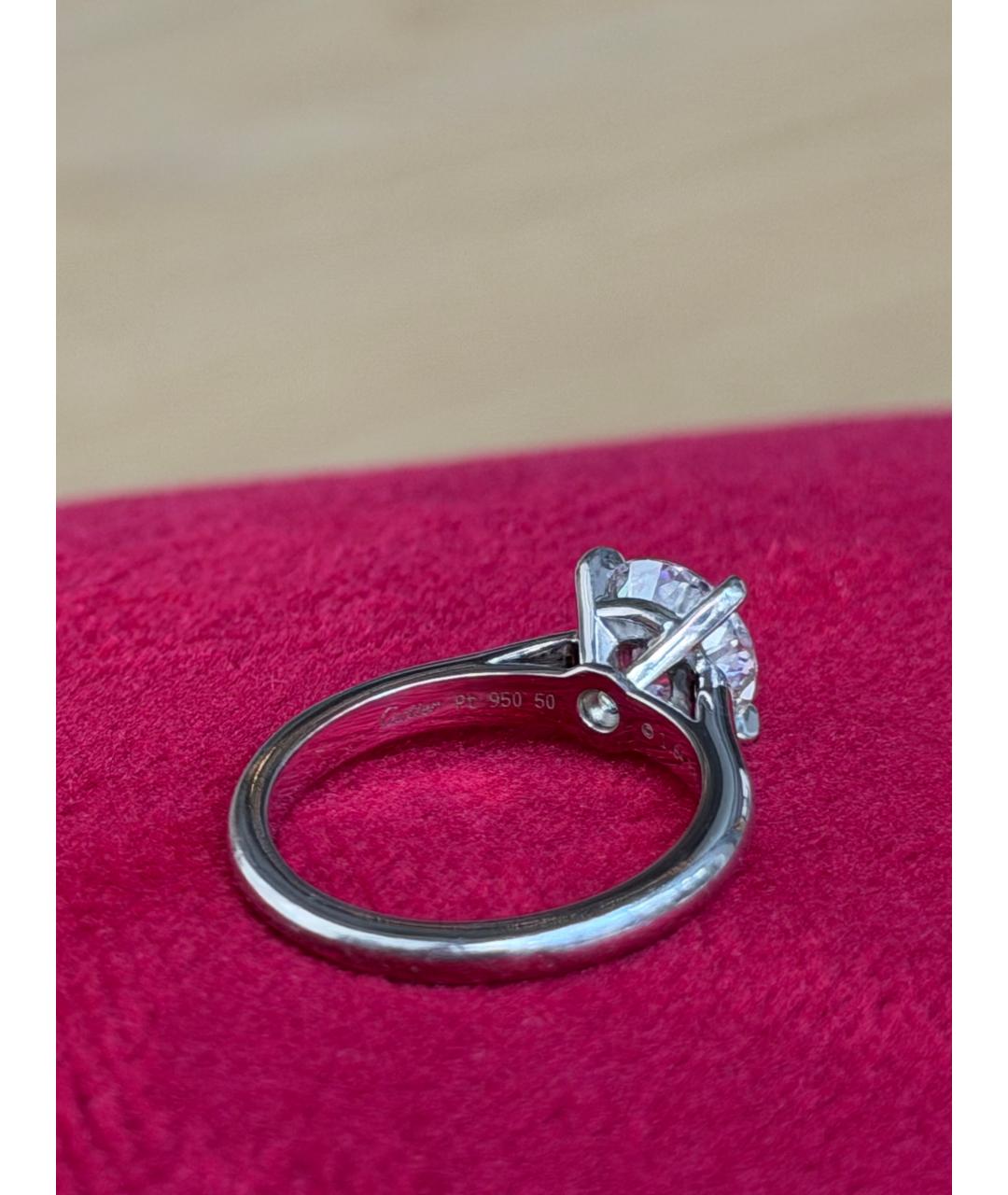 CARTIER Белое платиновое кольцо, фото 3