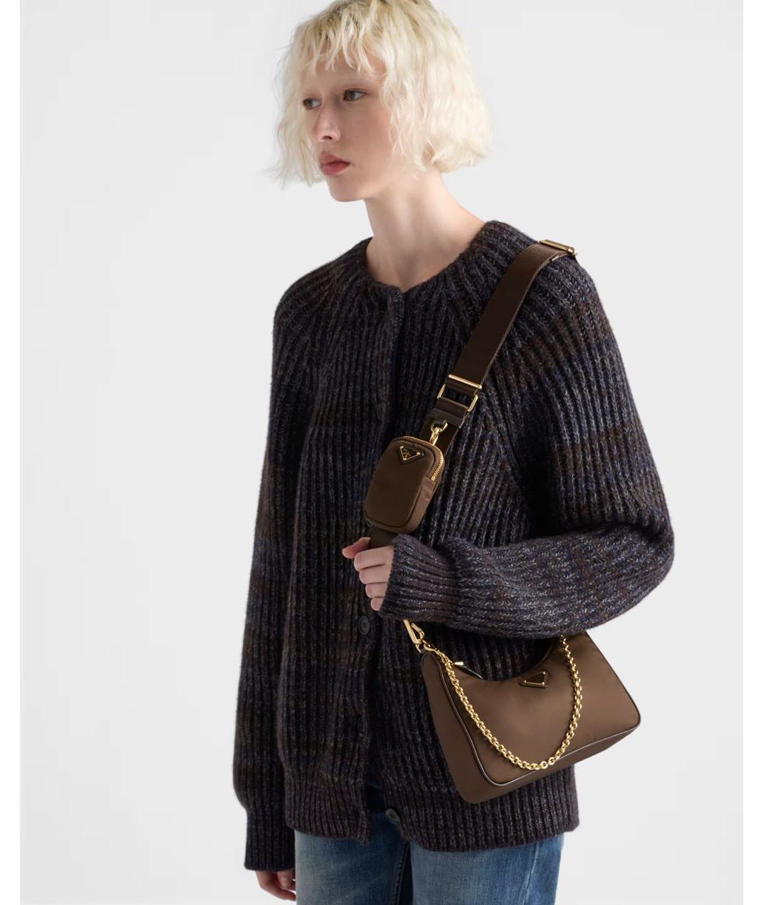 PRADA Хаки сумка через плечо, фото 2