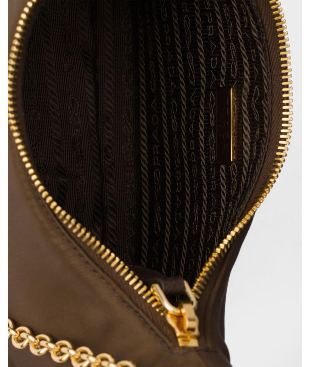 PRADA Хаки сумка через плечо, фото 4