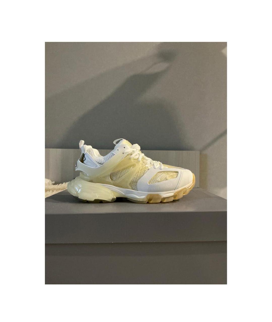 BALENCIAGA Белые кожаные кроссовки, фото 6