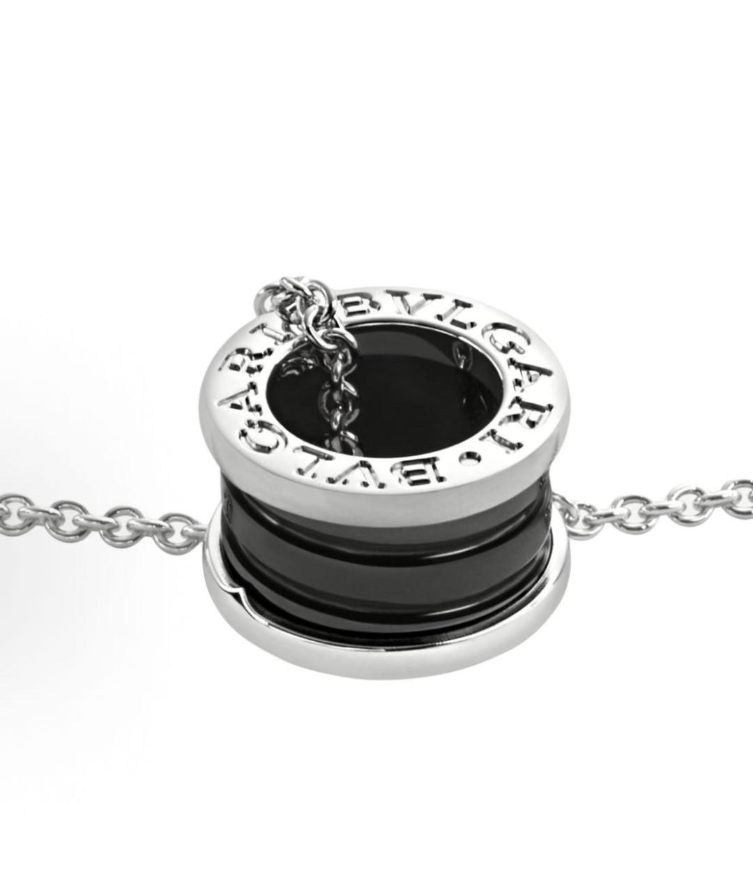 BVLGARI Черная серебряная подвеска, фото 2