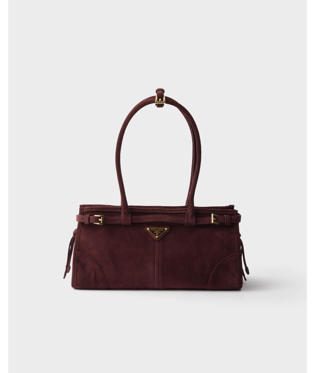 PRADA Бордовая сумка через плечо, фото 5