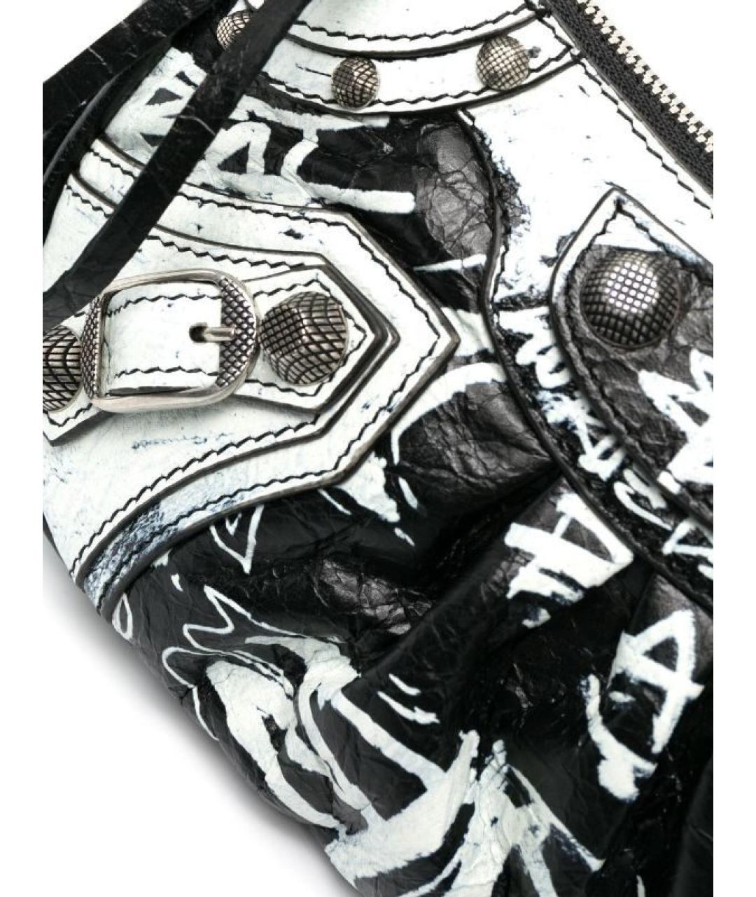 BALENCIAGA Черная кожаная сумка через плечо, фото 9