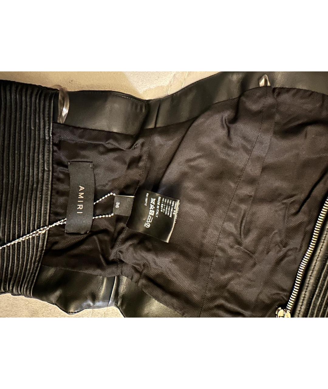 AMIRI Черный кожаный корсет, фото 7