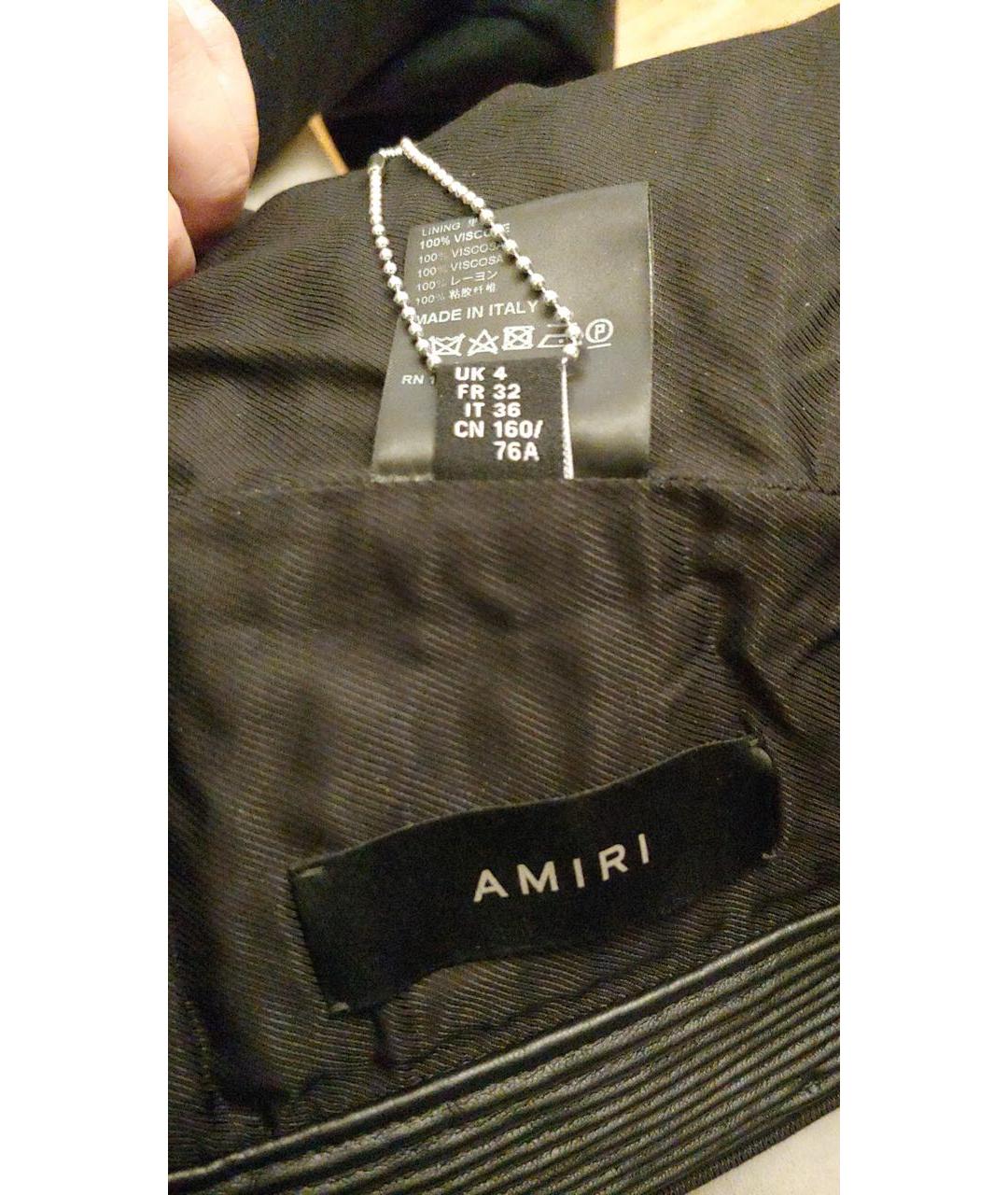 AMIRI Черный кожаный корсет, фото 8