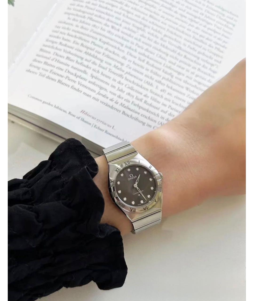 OMEGA Серебряные часы, фото 5