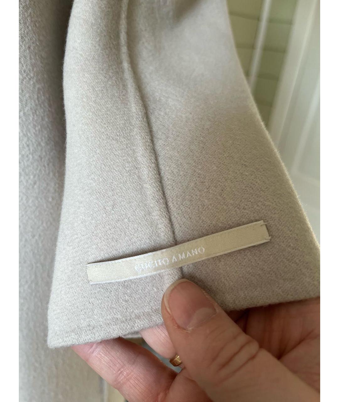 MAX MARA Серое шерстяное пальто, фото 5