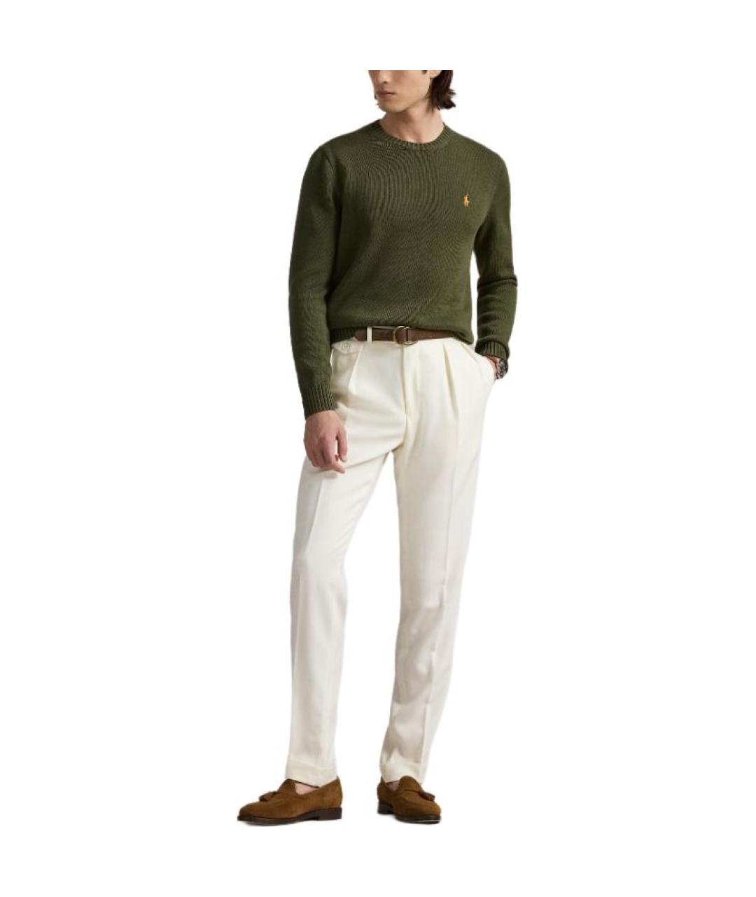 POLO RALPH LAUREN Зеленый джемпер / свитер, фото 2