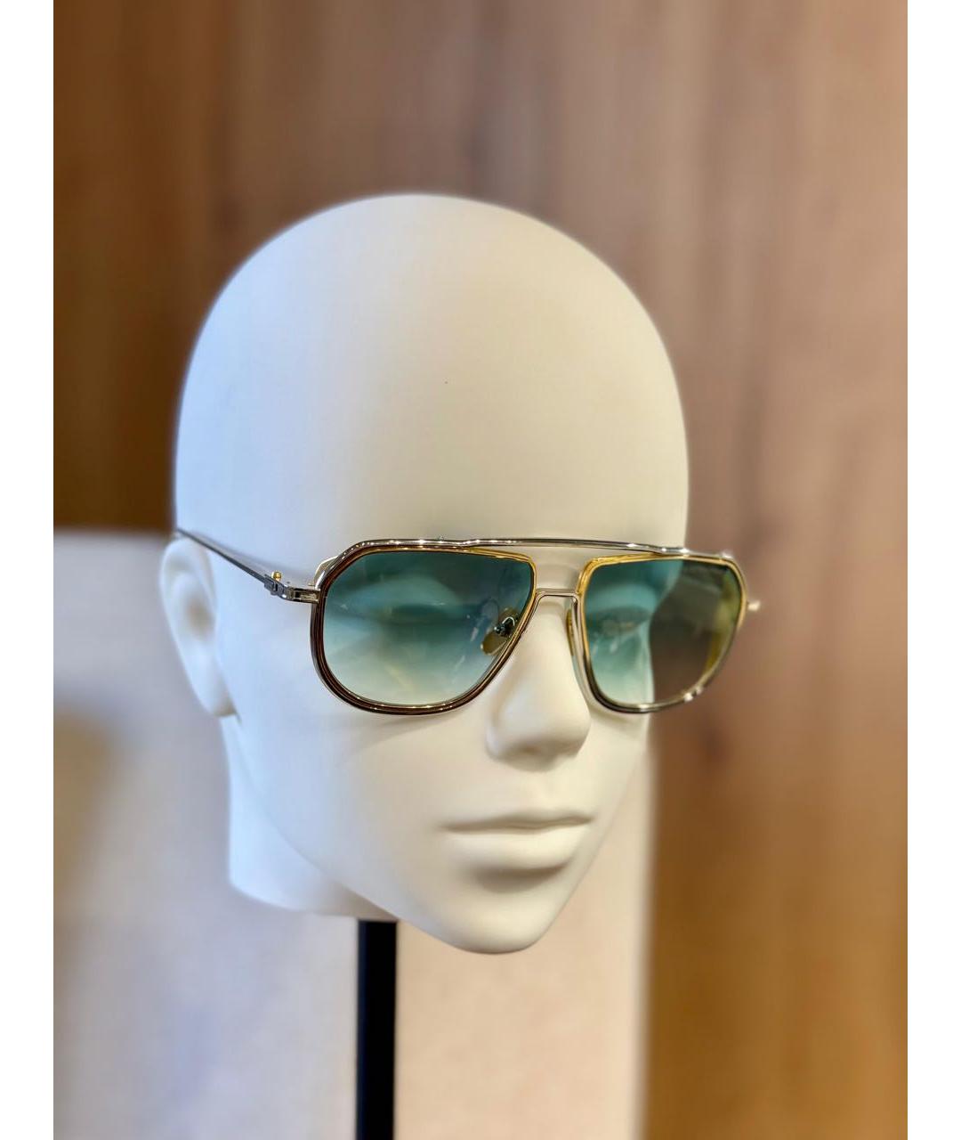 DITA Золотые металлические солнцезащитные очки, фото 2