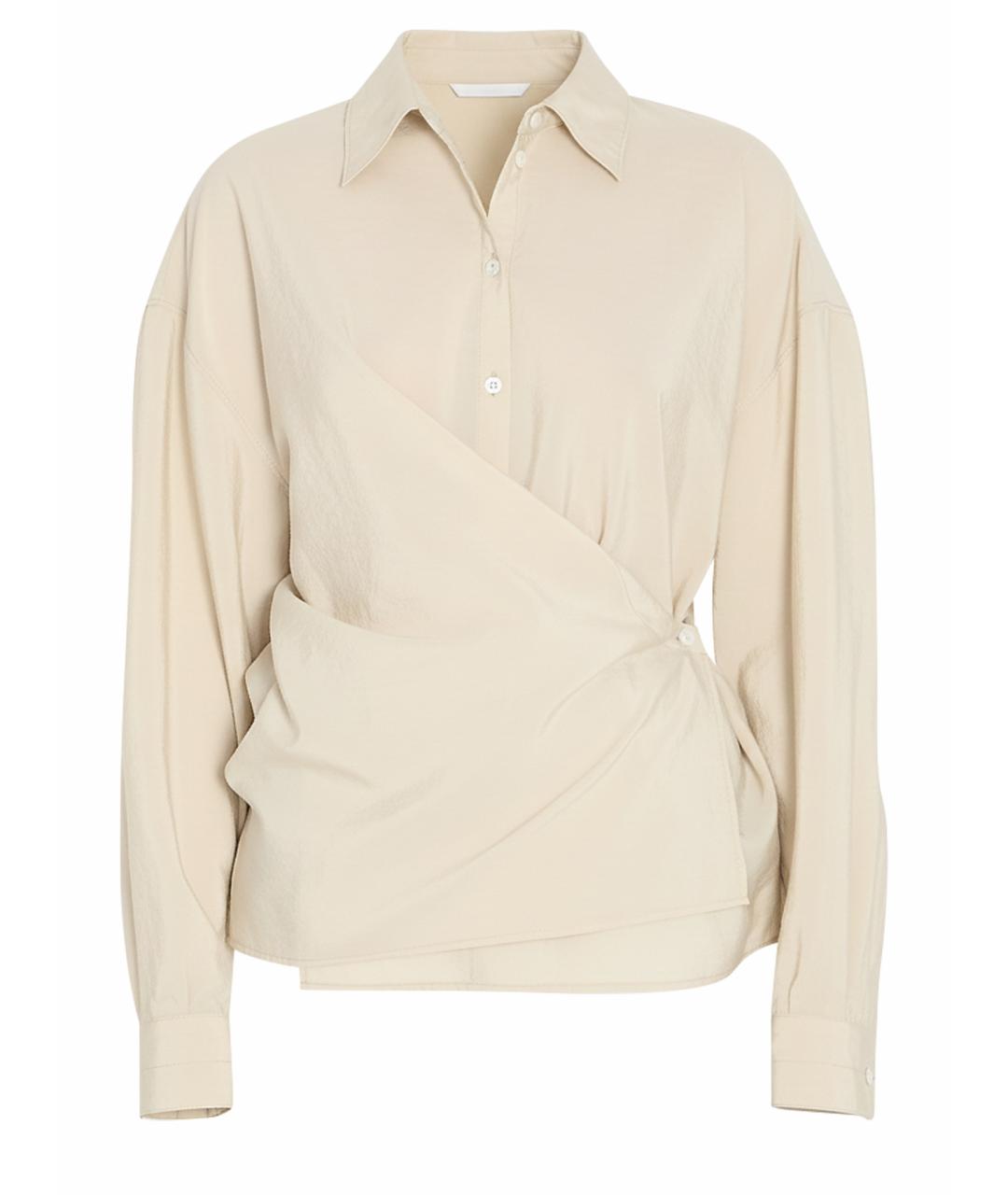 LEMAIRE Бежевая шелковая рубашка, фото 1