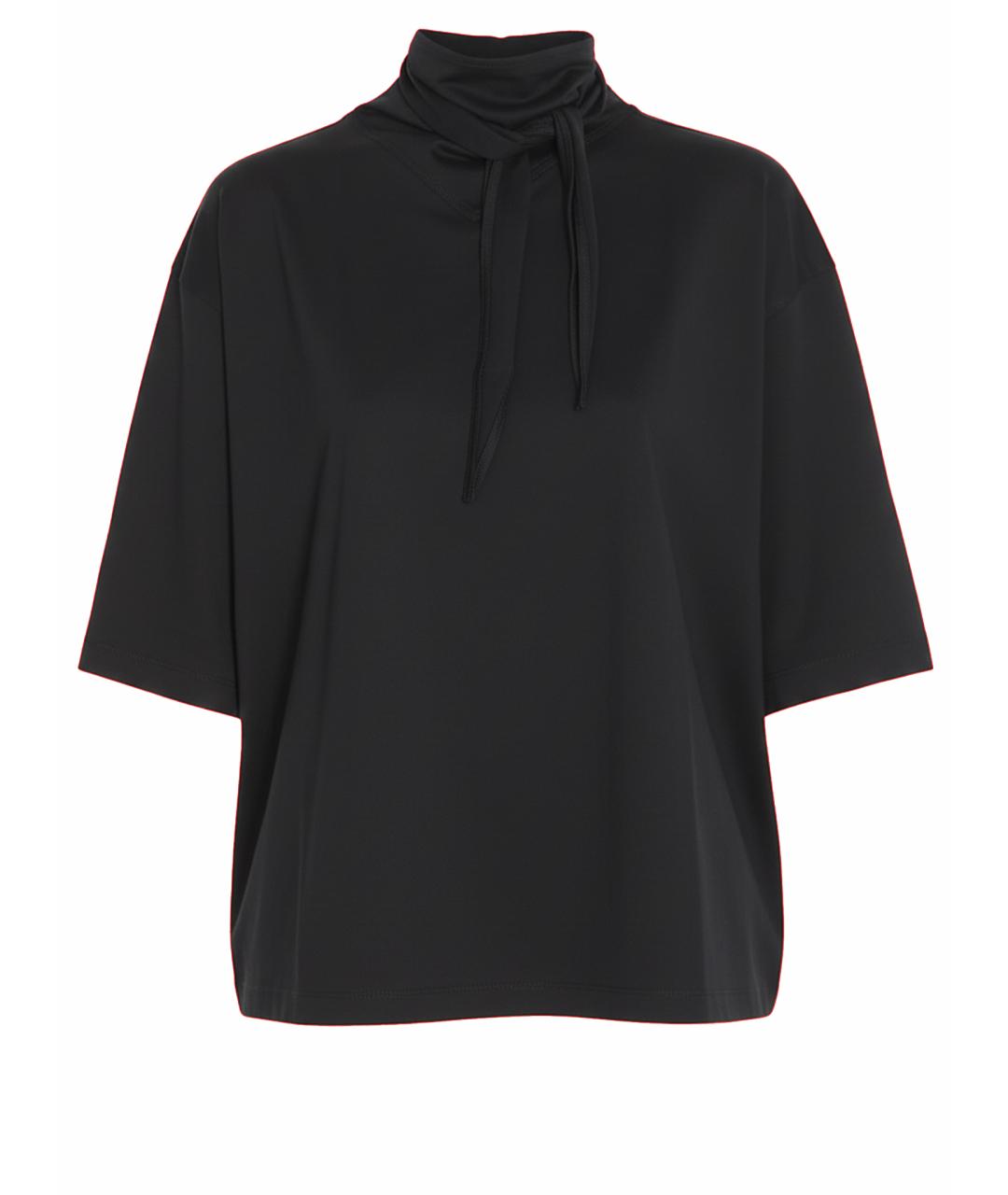 LEMAIRE Черная хлопковая футболка, фото 1