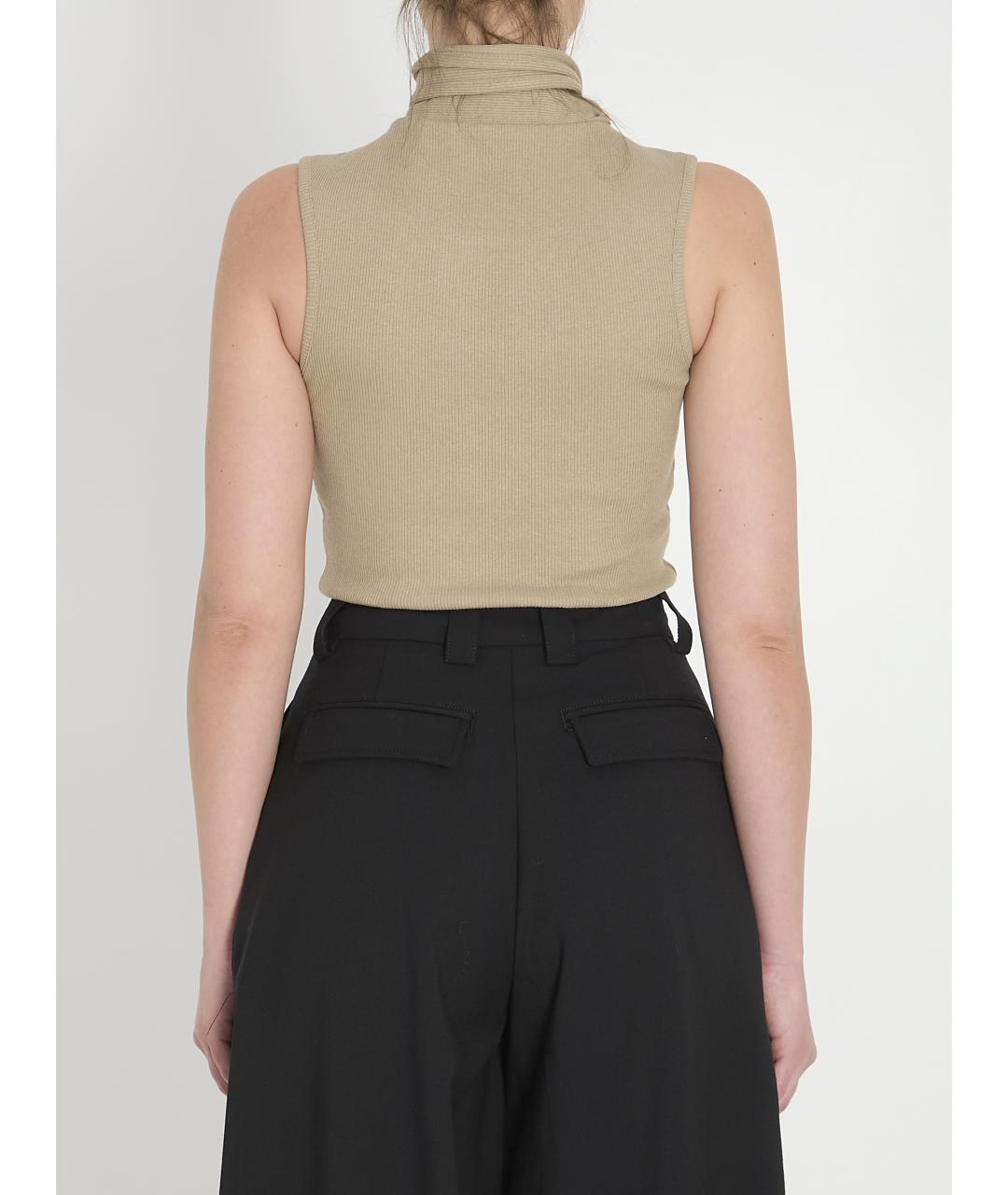 LEMAIRE Зеленая хлопковая майка, фото 5