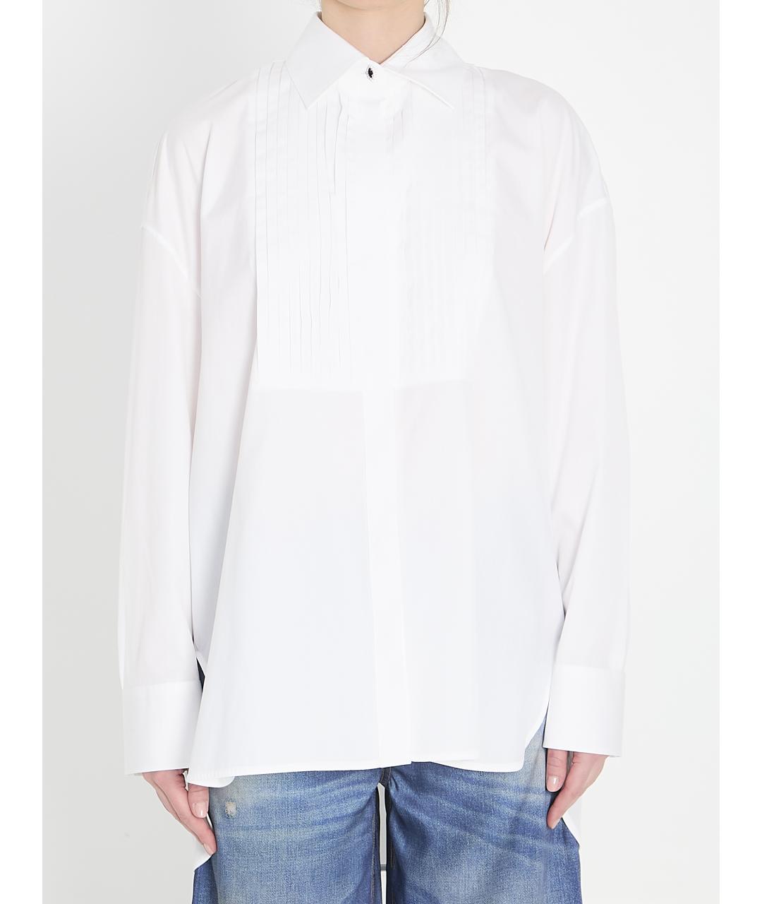 GOLDEN GOOSE DELUXE BRAND Белая хлопковая рубашка, фото 5