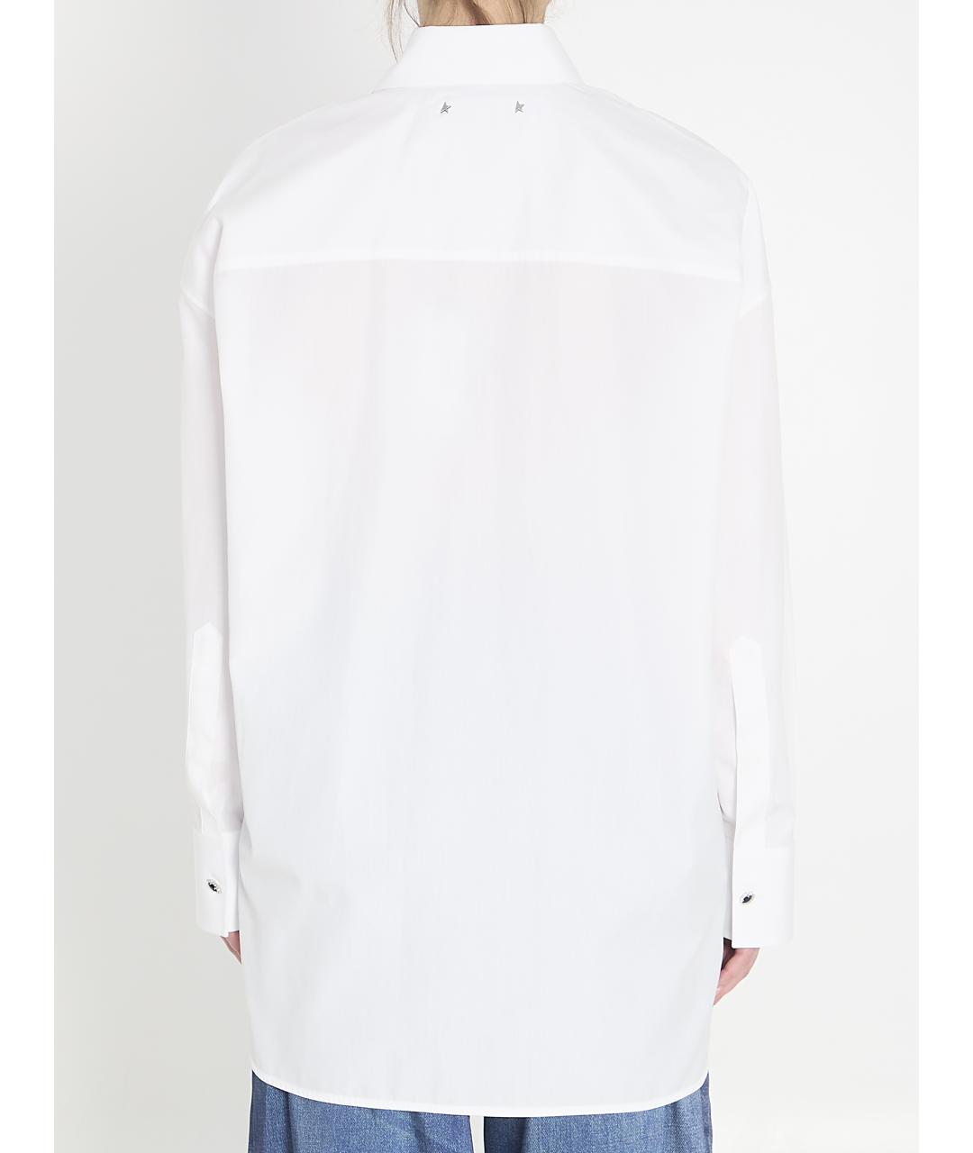 GOLDEN GOOSE DELUXE BRAND Белая хлопковая рубашка, фото 4