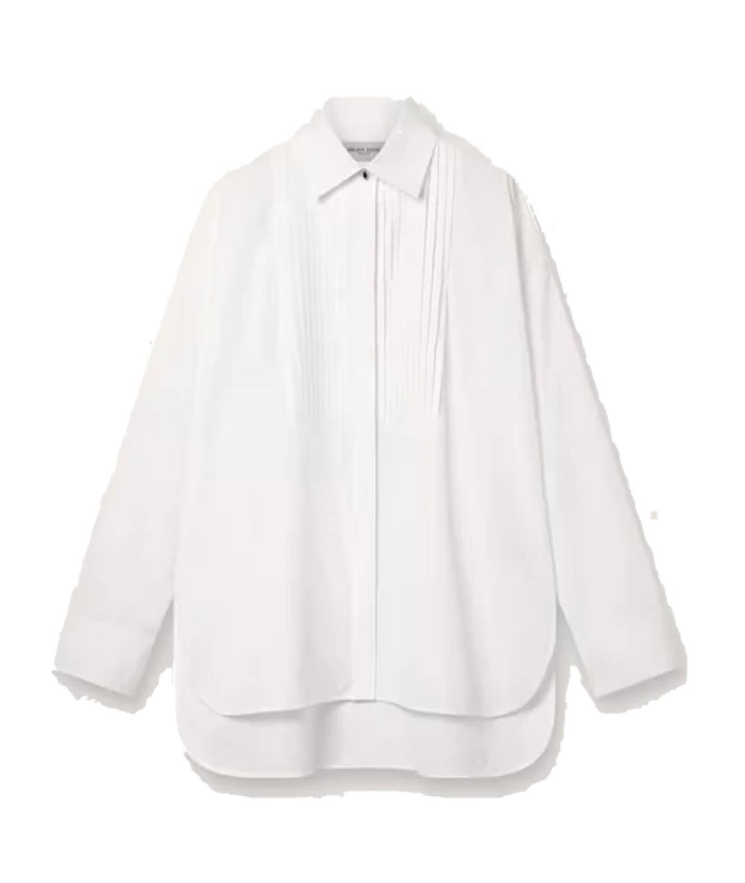 GOLDEN GOOSE DELUXE BRAND Белая хлопковая рубашка, фото 1