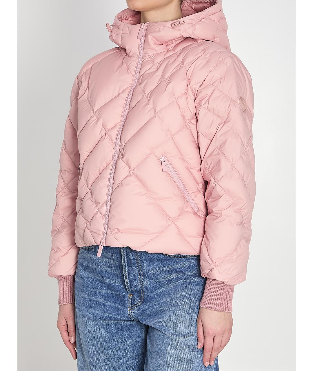 BURBERRY Розовая полиамидовая куртка, фото 3