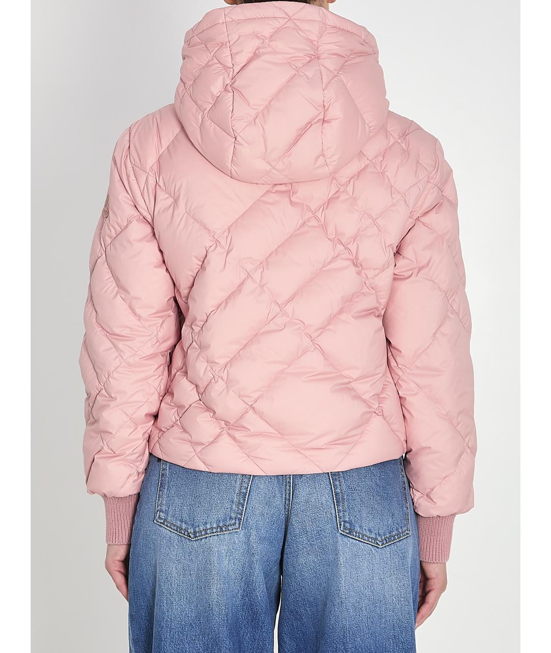 BURBERRY Розовая полиамидовая куртка, фото 5