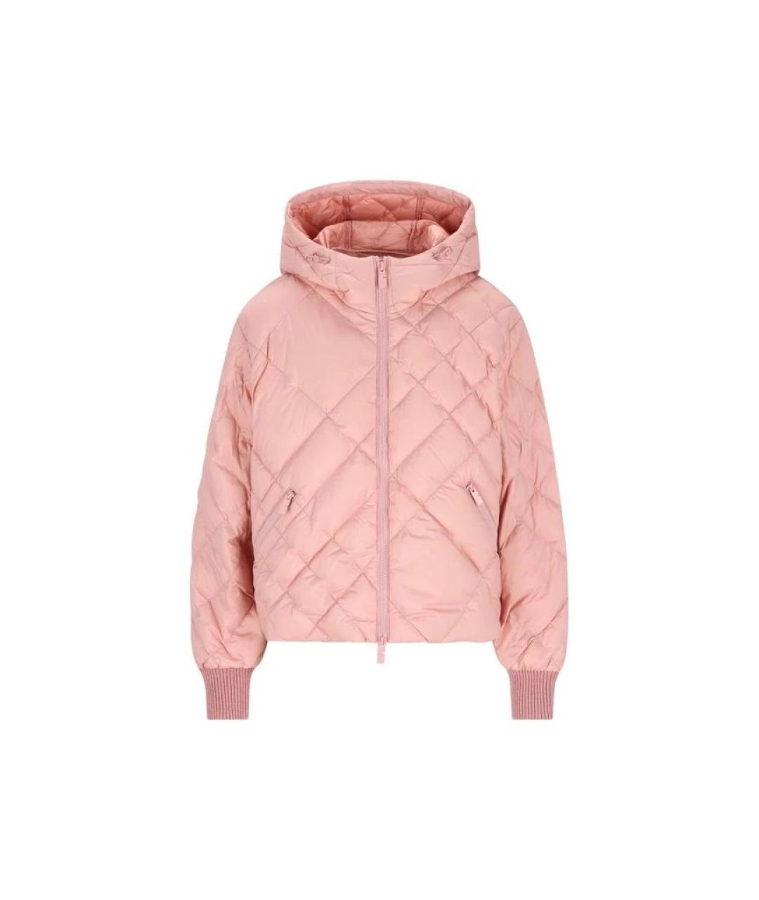 BURBERRY Розовая полиамидовая куртка, фото 1