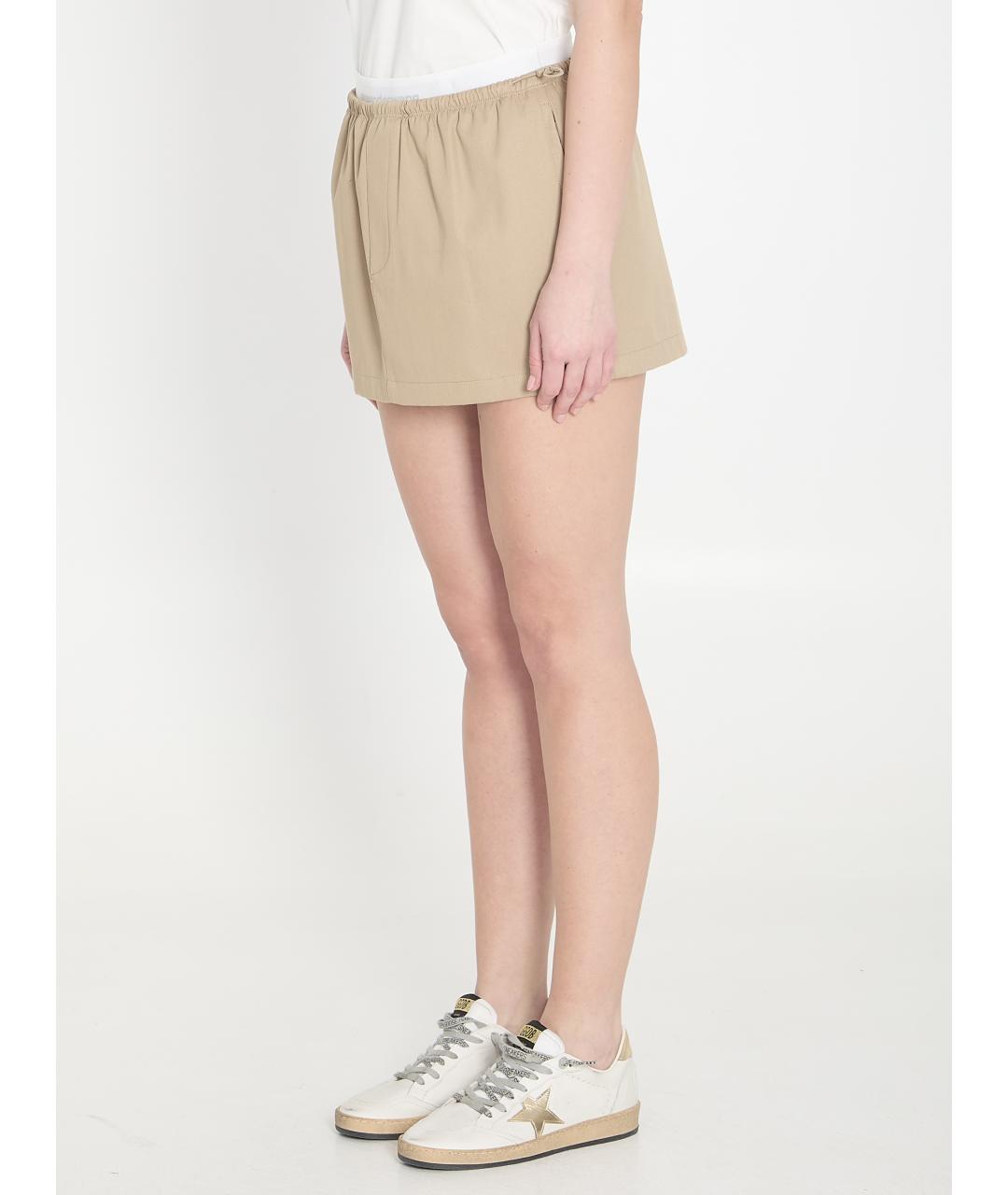 ALEXANDER WANG Коричневая хлопковая юбка мини, фото 3