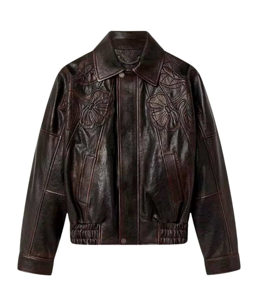 GOLDEN GOOSE DELUXE BRAND Черная кожаная куртка, фото 1