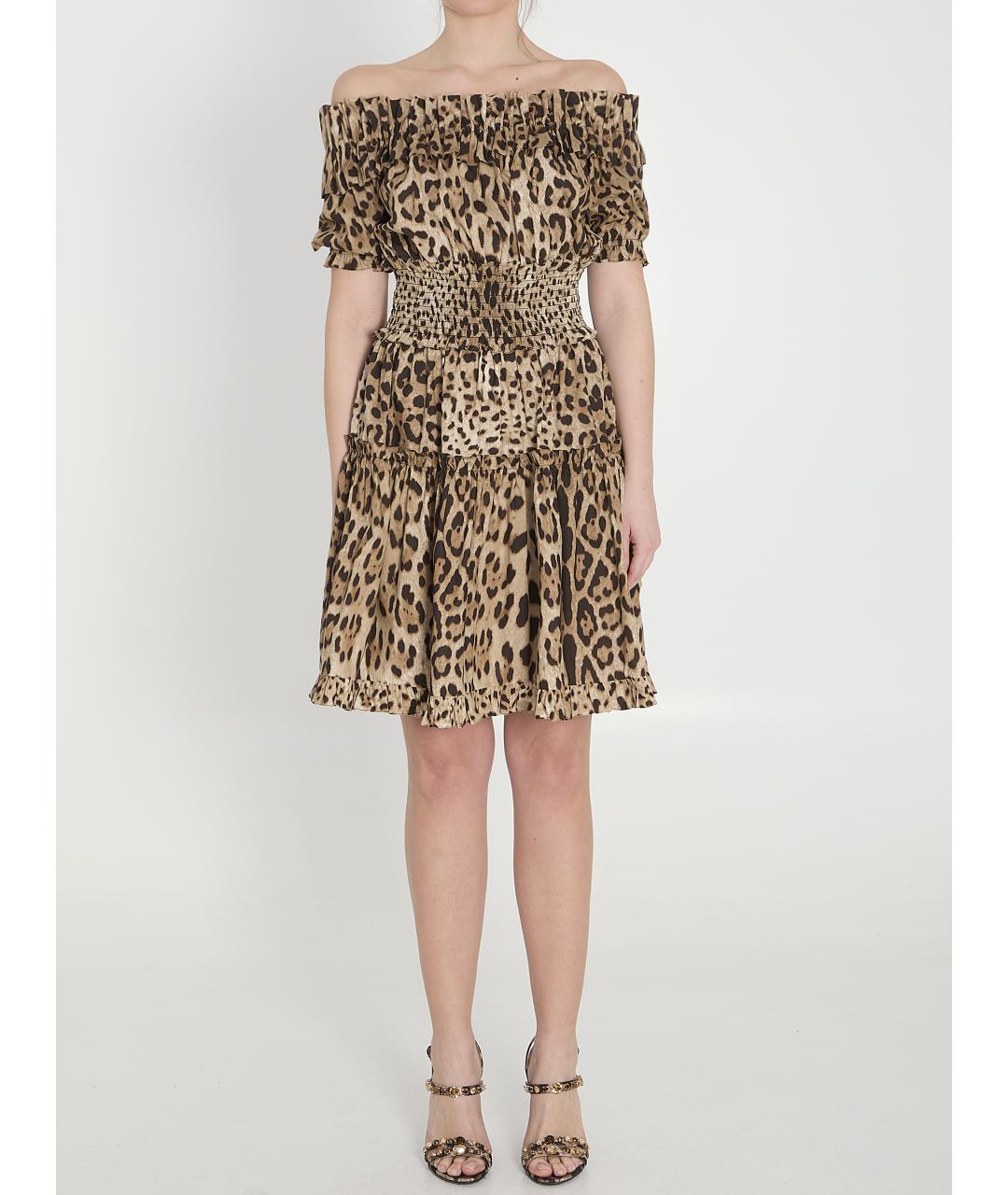 DOLCE&GABBANA Мульти хлопковое платье, фото 2