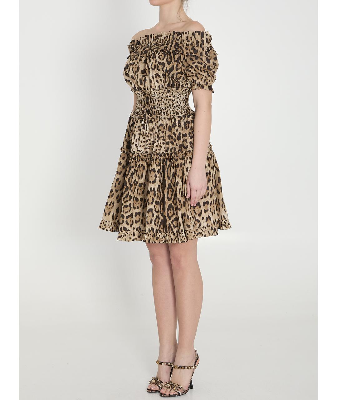 DOLCE&GABBANA Мульти хлопковое платье, фото 3